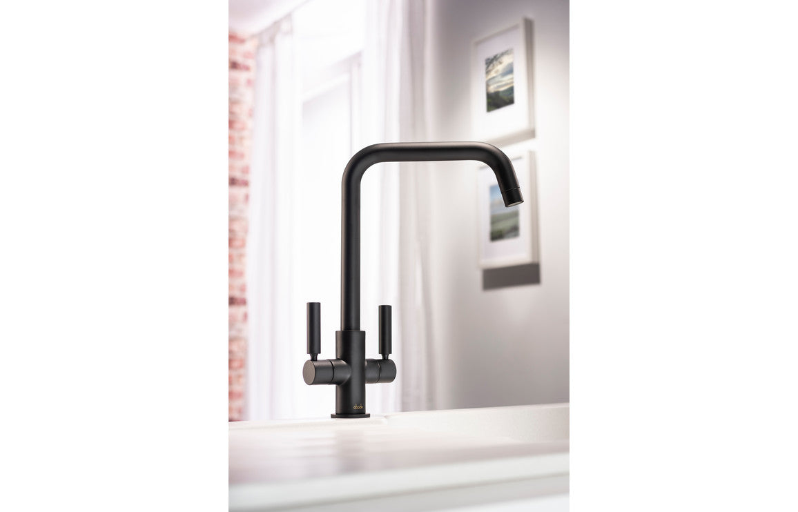 Abode Globe Quad Monobloc Mixer Tap - Matt Black