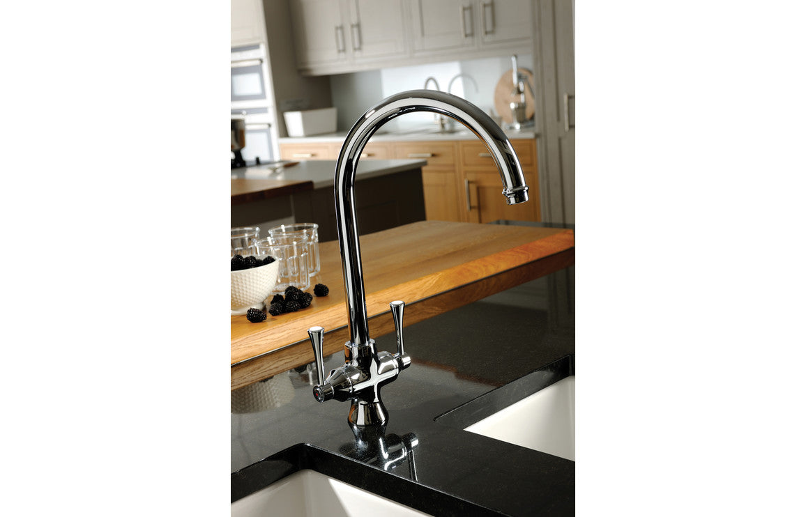 Abode Gosford Monobloc Mixer Tap - Brushed Nickel