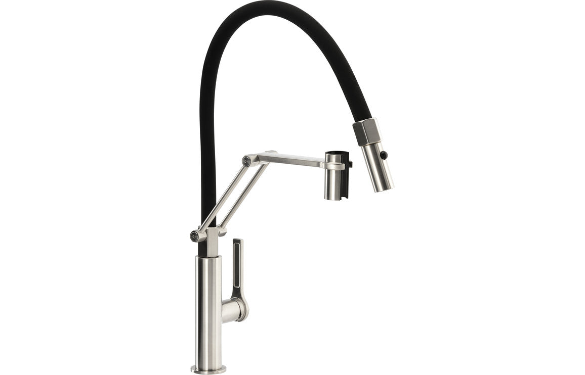 Abode Hex Professional Mixer Tap - Brushed Nickel