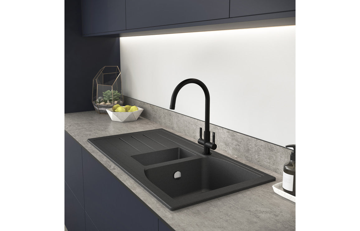 Abode Pico Monobloc Mixer Tap - Matt Black