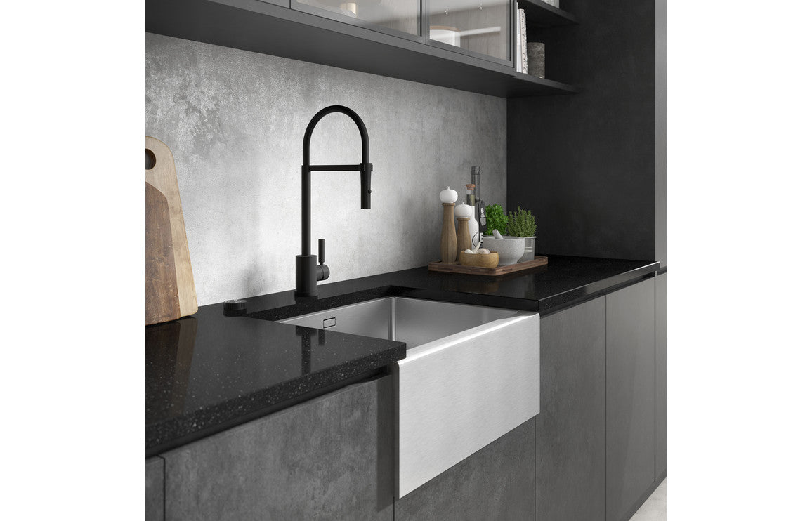 Abode Atlas Professional Single Lever Mixer Tap - Matt Black