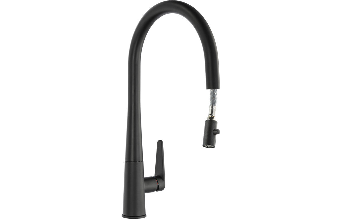 Abode Coniq R Single Lever Mixer Tap w/Pull Out - Matt Black