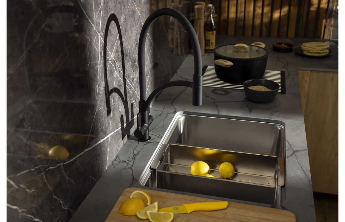 Abode Genio Monobloc Semi-Professional Mixer Tap - Matt Black