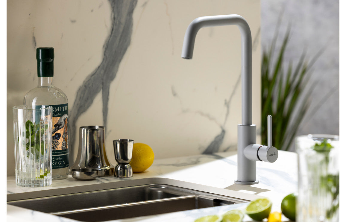 Abode Althia Single Lever Mixer Tap - Scandi Grey