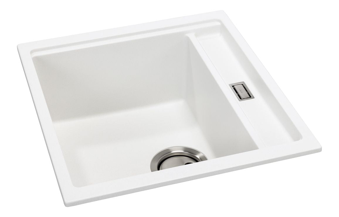 Abode Syncronist Compact 1.25B Inset/Undermount Sink - White