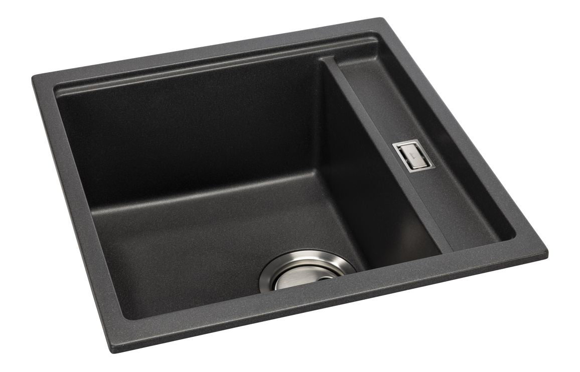 Abode Syncronist Compact 1.25B Inset/Undermount Sink - Metallic Black