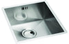 Abode Matrix R0 340mm Square 1B Undermount Sink - St/Steel