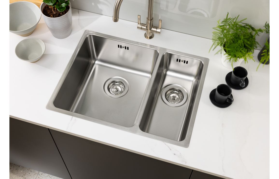 Abode Matrix R25 1.5B LHMB Inset/Undermount Sink - St/Steel