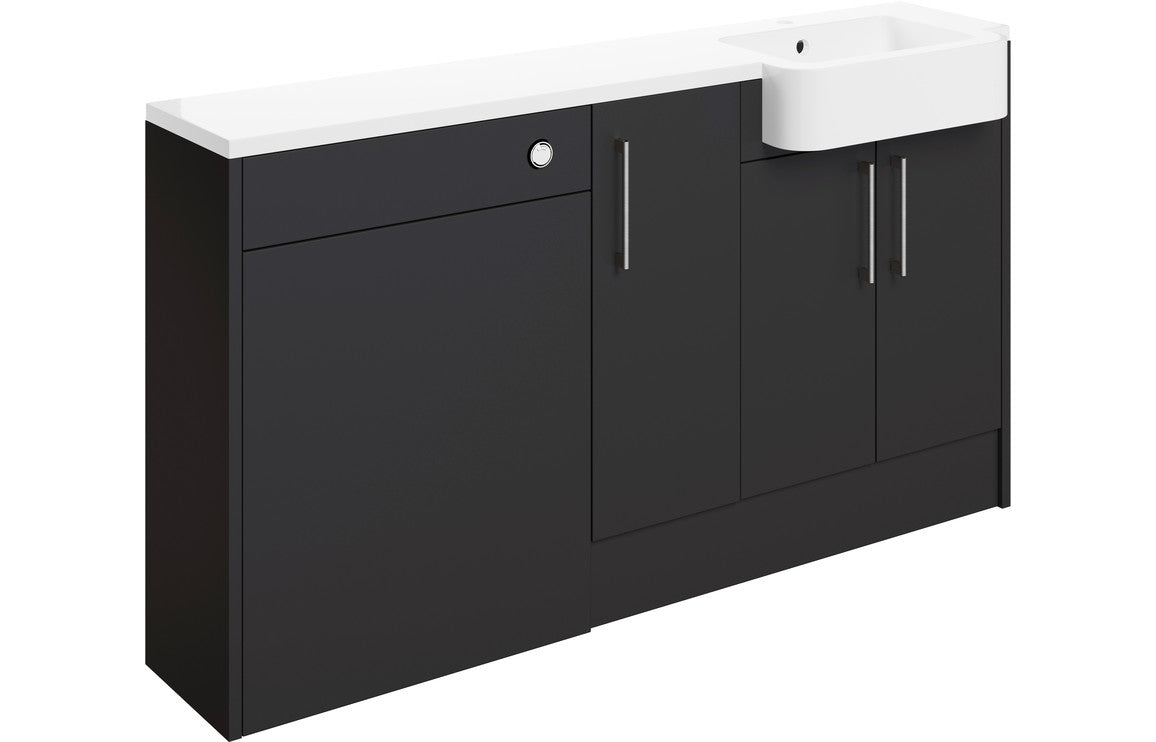 Alcala 1542mm Basin  WC & 1 Door Unit Pack