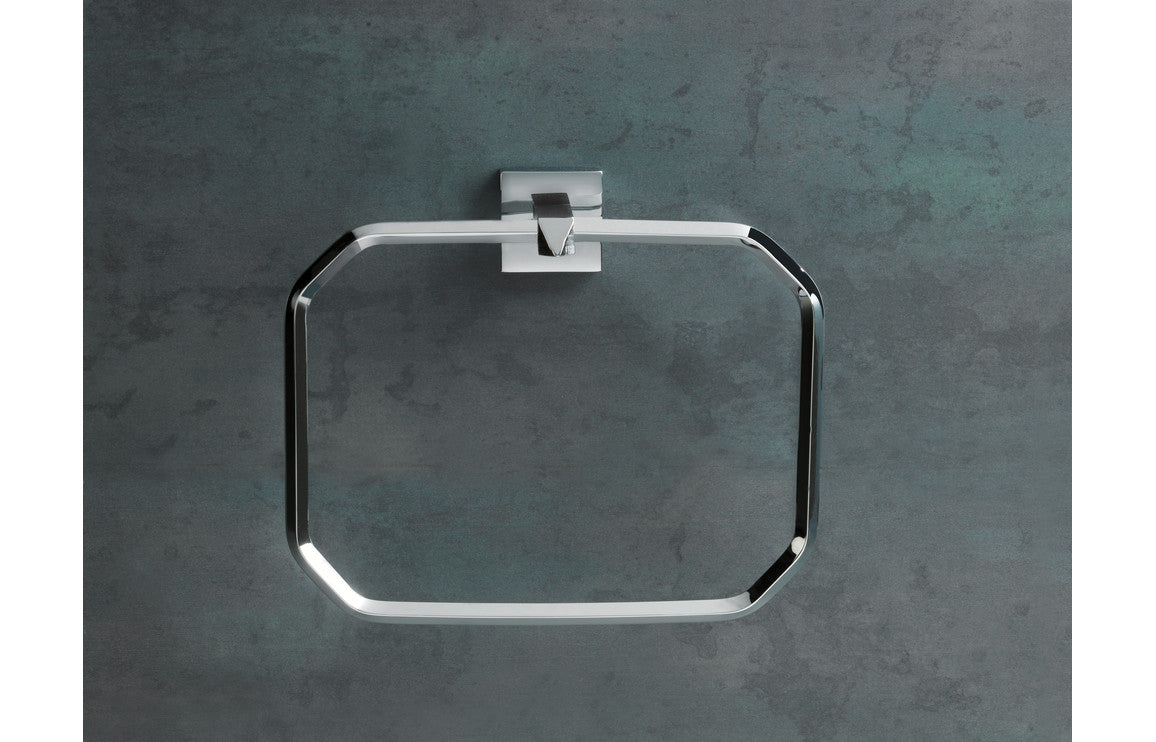 Valeria Towel Ring - Chrome