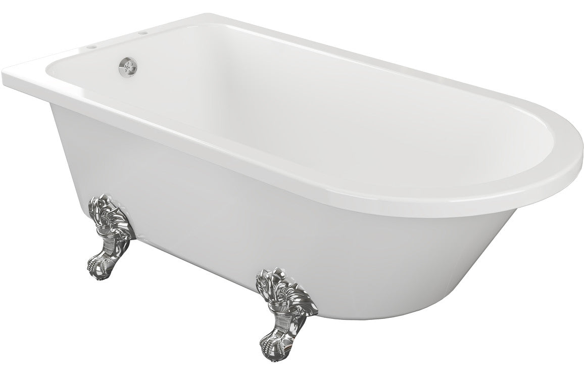 Calafell Freestanding 2TH Corner Bath w/Feet