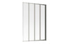 Framed Four Fold Bath Screen - Chrome