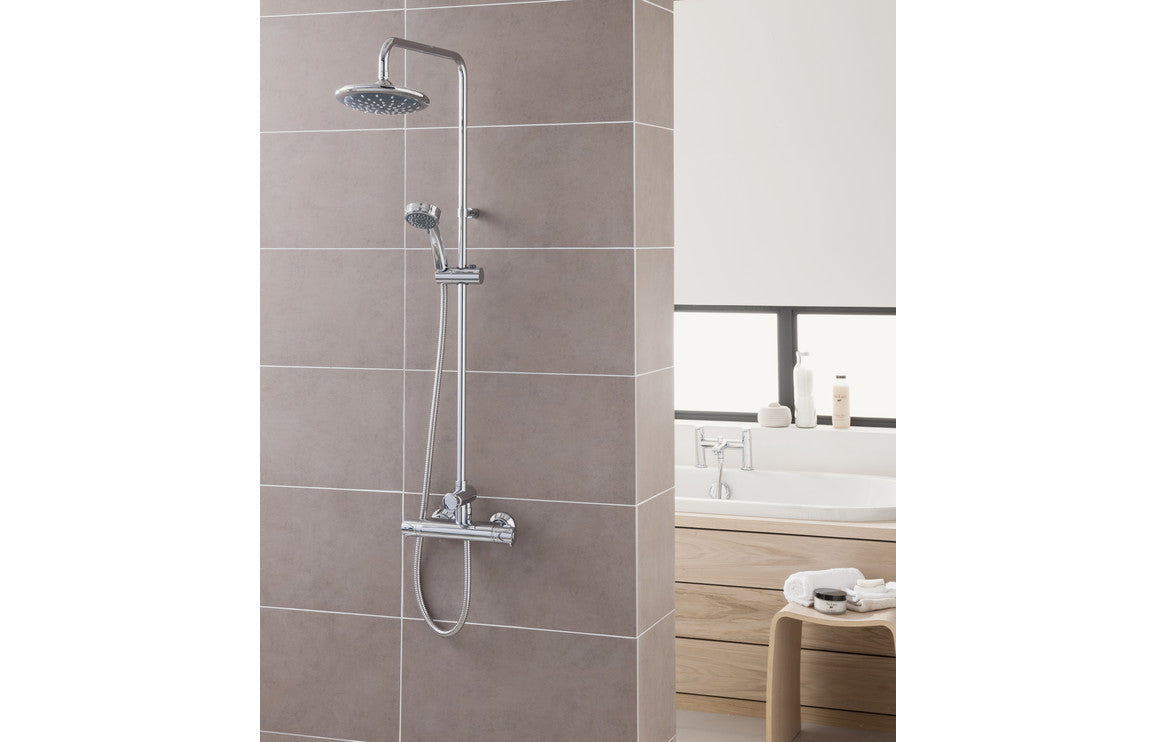 Triton Dene Thermostatic Bar Mixer Shower w/Diverter - Chrome