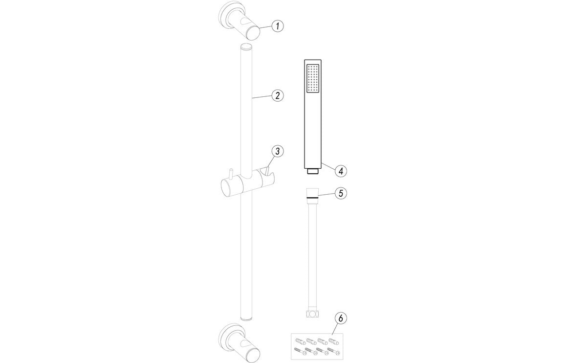 Slider Rail & Kit - Brushed Brass