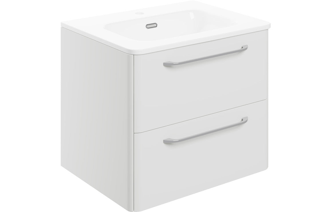 Getafe 610mm 2 Drawer Wall Unit & Basin