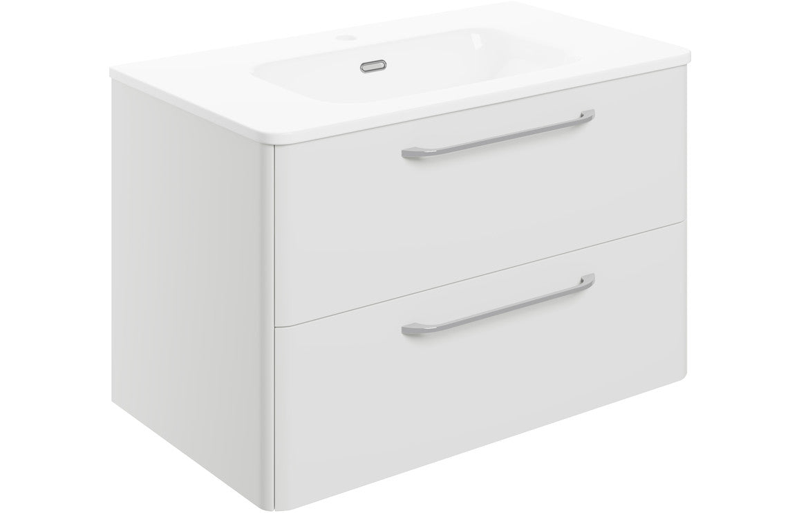 Getafe 810mm 2 Drawer Wall Unit & Basin