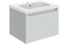 Alzira 615mm Wall Hung 1 Drawer Basin Unit & Basin