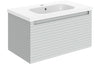 Alzira 815mm Wall Hung 1 Drawer Basin Unit & Basin