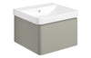 Caspe 500mm Wall Hung 1 Drawer Basin Unit & Basin