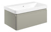 Caspe 805mm Wall Hung 1 Drawer Basin Unit & Basin