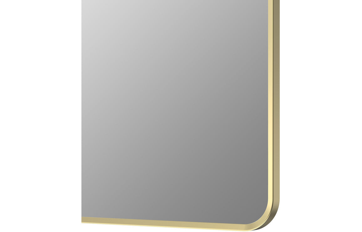 Ronda 600x800mm Rectangle Mirror - Brushed Brass