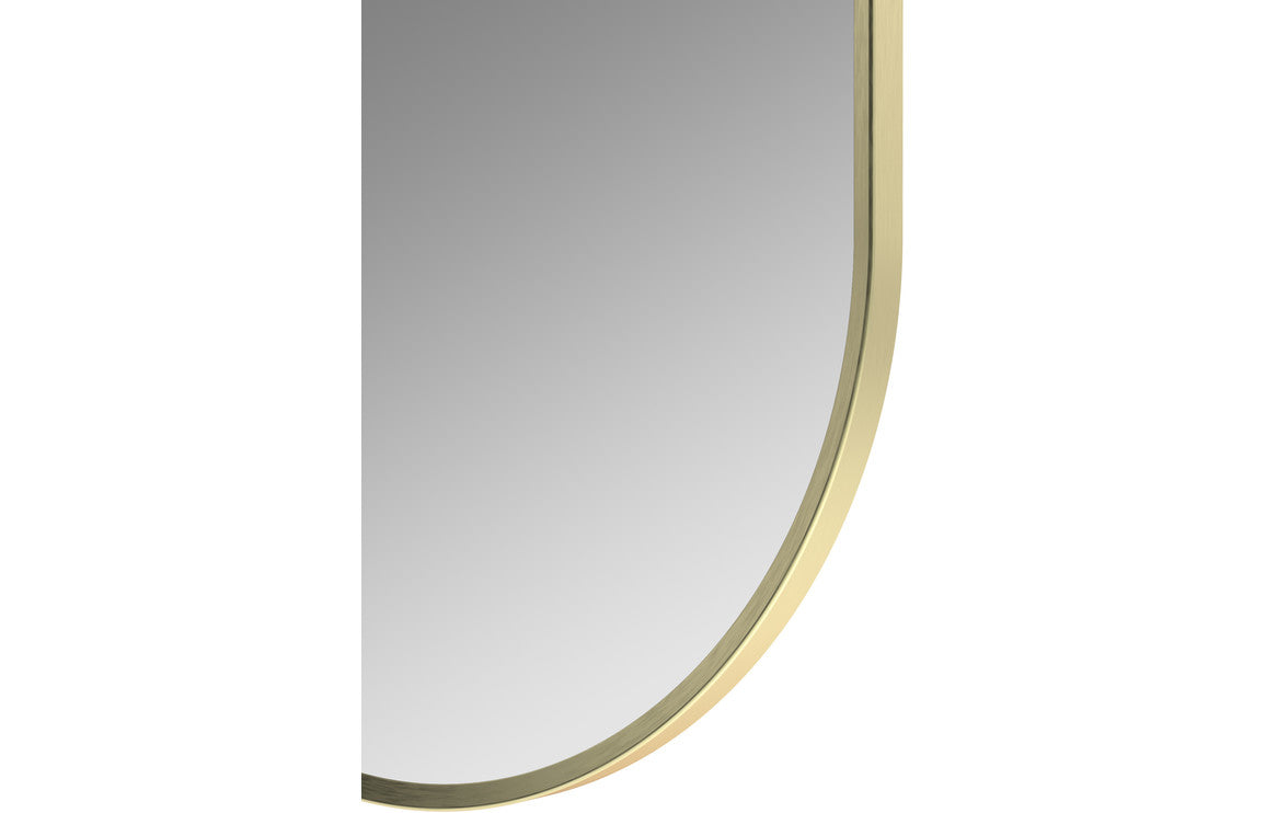 Ronda 800x400mm Oblong Mirror - Brushed Brass