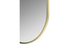 Ronda 800x400mm Oblong Mirror - Brushed Brass