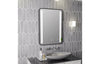 Frontera 500x700mm Rounded Front-Lit LED Mirror - Black