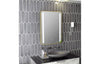 Frontera 500x700mm Rounded Front-Lit LED Mirror - Brushed Brass