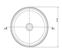 Fuerte 400mm Round Washbowl