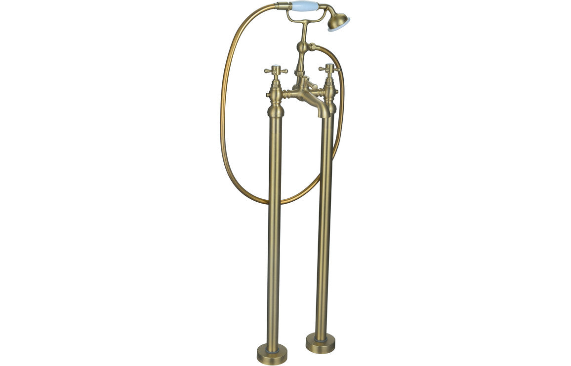 Riba Floor Standing Bath/Shower Mixer & Shower Kit