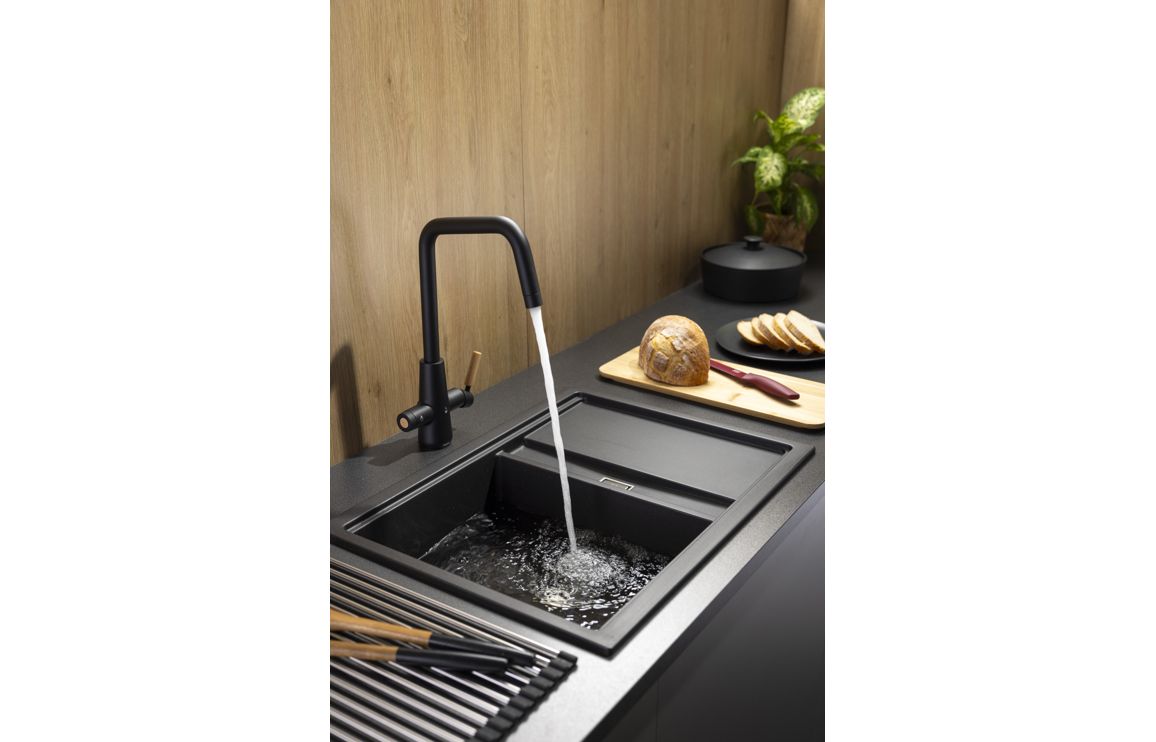 Abode Scandi-E 4 IN 1 Monobloc Tap - Matt Black