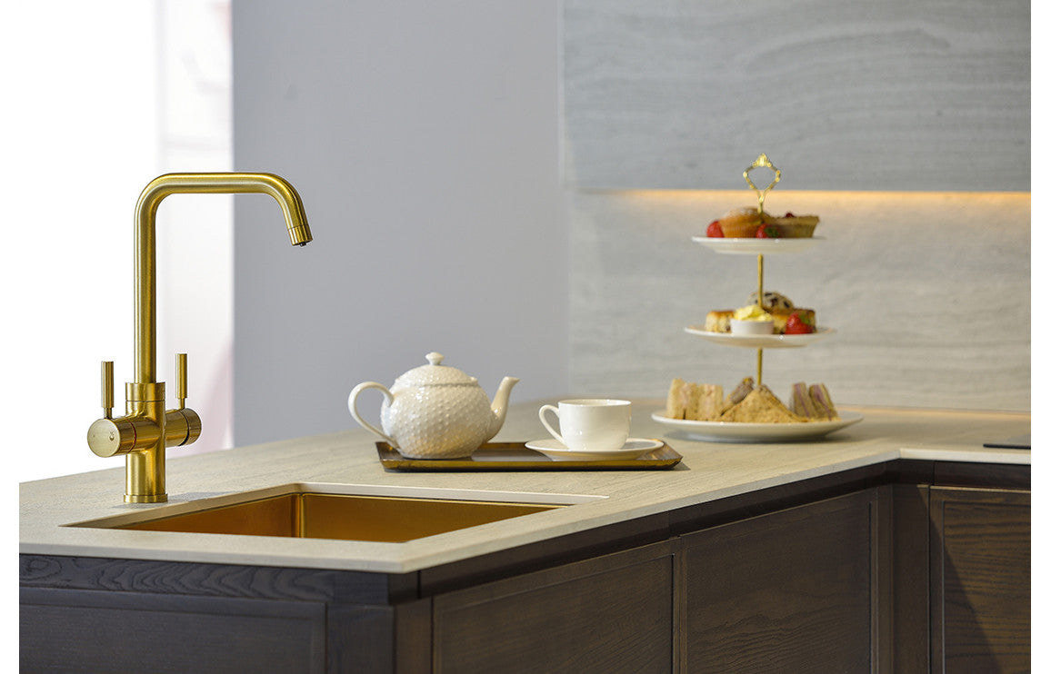 Abode Propure 4 IN 1 Quad Spout Monobloc Tap - Brushed Brass