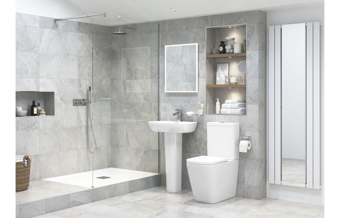 Tarifa 600x400mm 1TH Basin & Semi Pedestal