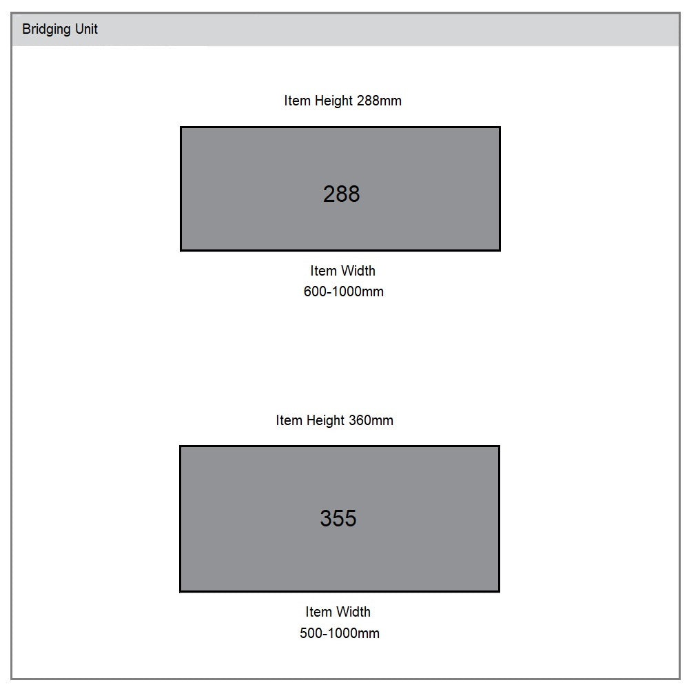 1000mm on sale bridging unit